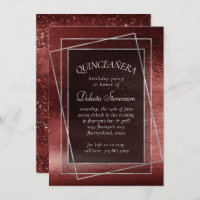 Glitzy Foil | Henna Crimson Red Glitter Aniversári