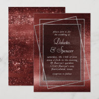 Glitzy Foil | Shine Crimson Red Faux Glitter Shine