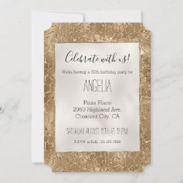 Convite Glitzy Glitzy Glitter Giraffe Impressão