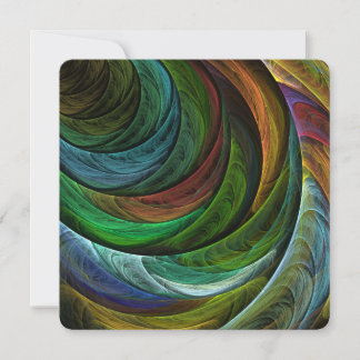 Convite Glória da Cor Moderna Arte Abstrata Padrão Elegant