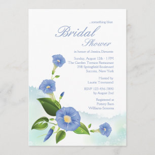 Convite Glória da Manhã Azul