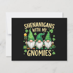 Convite Gnome do Trevo Sortudo do Dia de São Patrício