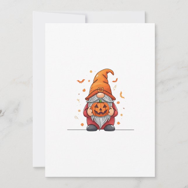Convite gnome halloween (Frente)