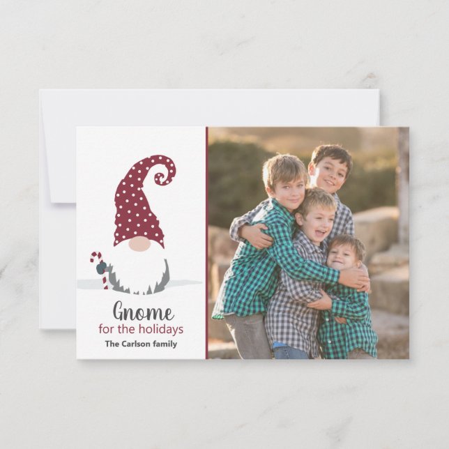 Convite Gnome para o design de Tomta Scandinavo Feriado (Frente)