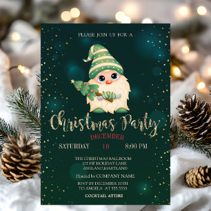 Convite Gnomo Pinheiro, Estrelas Festa de Natal da Empresa