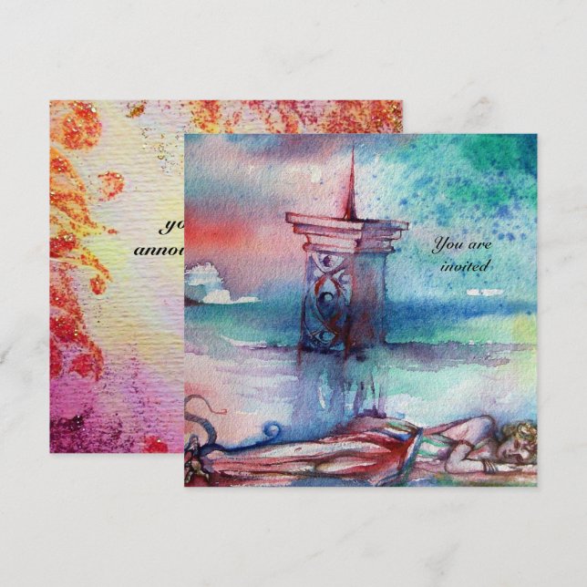 Convite GNOMON E LADY DO LAGO Cor Azul (Frente/Verso)