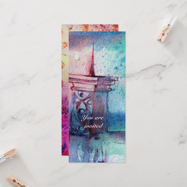 Convite GNOMON E LADY DO LAGO Cor Azul (Frente/Verso In Situ)