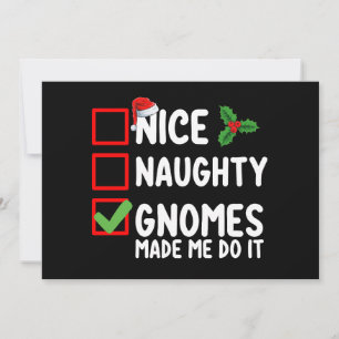 Convite Gnomos Bons E Malvados Me Fizeram Fazer Isso Lista