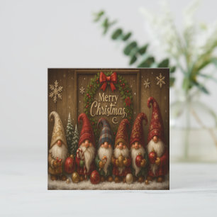 Convite Gnomos de Natal Lindos e Alegres