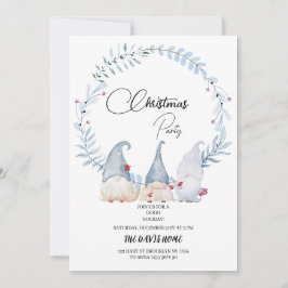 Convite Gnomos do natal da Watercolor