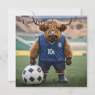 Convite "Goal-Getter: Uma Vaca do Planalto Vestida para o 