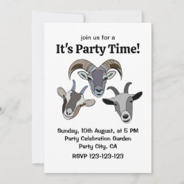 Convite Goat Animal Funny Goat