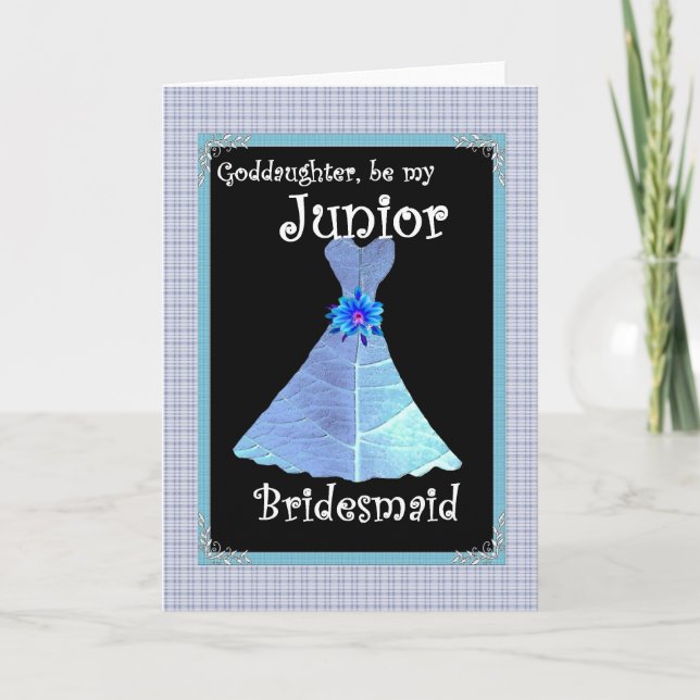 Convite Godchild Be My Junior Bridesmaid Invite (Frente)