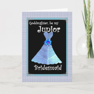 Convite Godchild Be My Junior Bridesmaid Invite