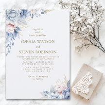 Golden Bloom: Blue & White Floral Wedding