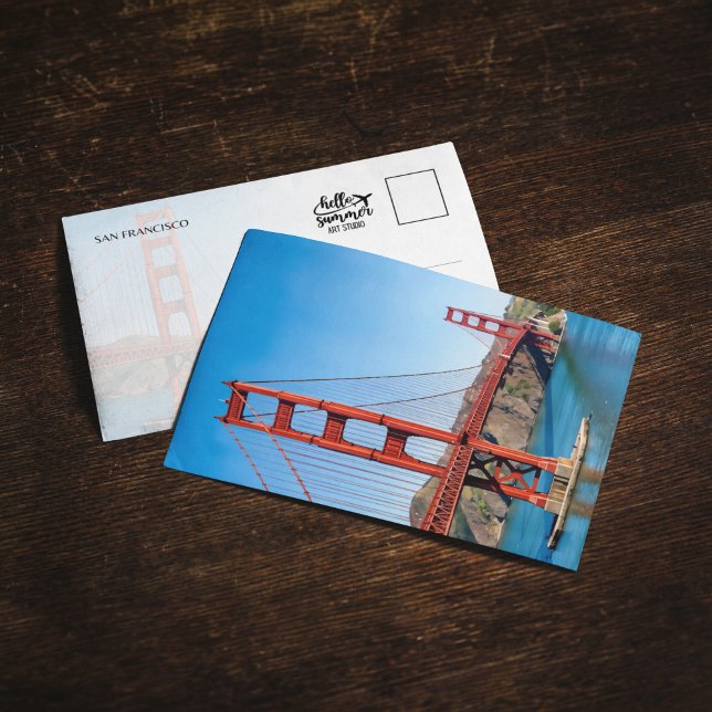 Convite Golden Gate Bridge San Francisco Postcard (Criador carregado)