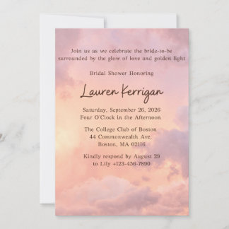 Convite Golden Hour Bridal Shower Invitation