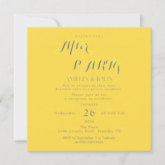 Convite Golden invitation card