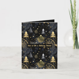 Convite Golden Noir Christmas