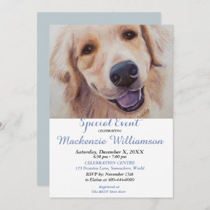 CONVITE GOLDLEN LAB QUER FELIZ ANIVERSÁRIO