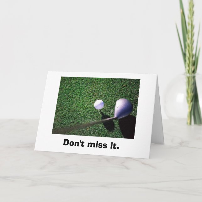 Convite golf-05, Don't miss it. (Frente)