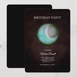 Convite Golf Bachelor Party - Mínimo Clássico de Golfe