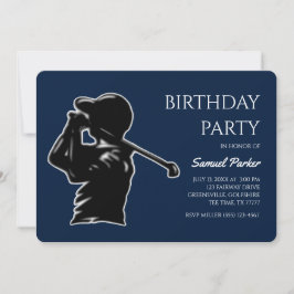 Convite Golf Bachelor Party - Na moda de golfe clássico