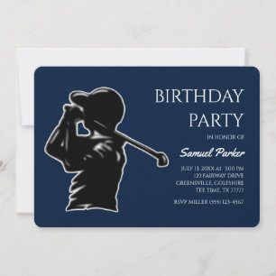 Convite Golf Bachelor Party - Na moda de golfe clássico