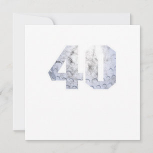 Convite Golf Ball 40º aniversário Celebração Esporte Prese