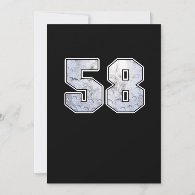 Convite Golf Ball 58º aniversário Celebração Esporte Prese (Frente)