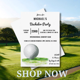 Convite Golf Ball Design | Golf Bachelor Party