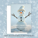 Convite Golf Ball Snowman de Natal<br><div class="desc">Um belo convite para festas modernas, com um feliz pequeno boneco de neve feito de bolas de golfe empilhadas. Back inclui uma mensagem personalizável. Deseje aos seus amigos e família o mais quente das férias com uma dica do seu esporte favorito - golfe. Precisa de ajuda para personalizar ou personalizar?...</div>