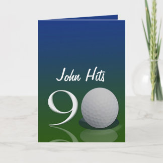 Convite Golf Birthday Invitation for 90 year old