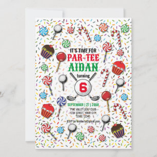 Convite Golf Birthday Par-Tee Design