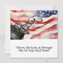 Convite Golf  Dia da Independência 4 de julho