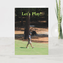 Convite Golf Invitation