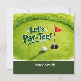 Convite Golf Let’s Par-Tee Putting Green Party 