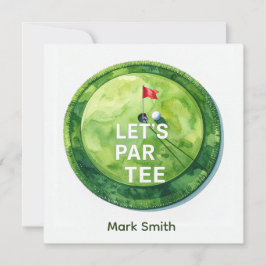 Convite Golf Let’s Par-Tee Putting Green Party 