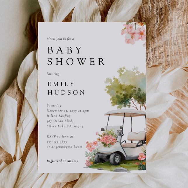 Convite Golf Let's Par-tee Baby Shower (Criador carregado)