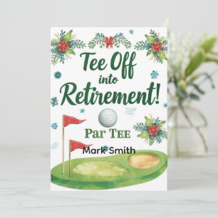 Convite GOLF RETIREMENT Tee off ParTee for golfer