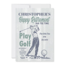 Golf Retro Happy Retirement