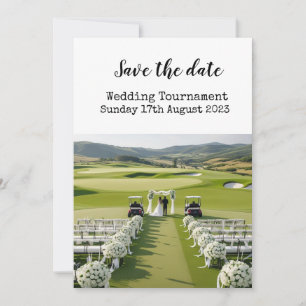Convite Golf Salve a data Casamento Golf