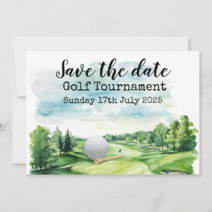 Convite Golf Salve a data Golf Tournament