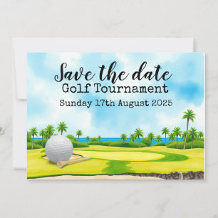Convite Golf Salve a data Golf Tournament