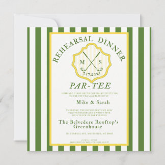 Convite Golf Themed Invite - "Par-Tee"