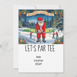 Convite Golf Vamos Par o Natal com Papai Noel