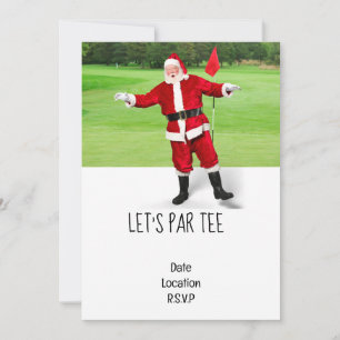 Convite Golf Vamos Par Tear Festa de Natal para Golfe
