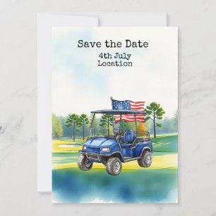 Convite Golfe 4 de julho Dia da Independência com Churrasc