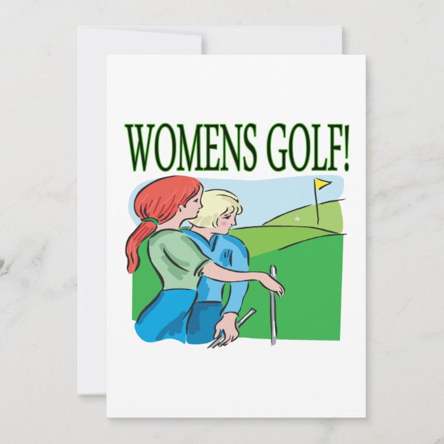Convite Golfe das Mulheres (Frente)