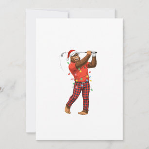 Convite Golfe de Bigfoot Sasquatch Natal 2026 Férias Espor